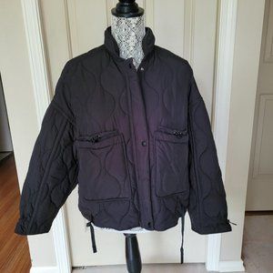 Zara Black Bomber Jacket